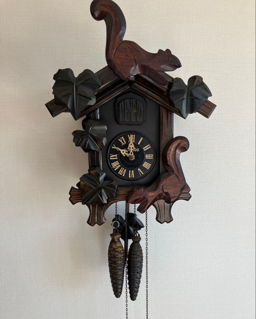 ケ*ン様 鳩時計　分錘式　ミケン時計工業　動作確認済み　ジャンク