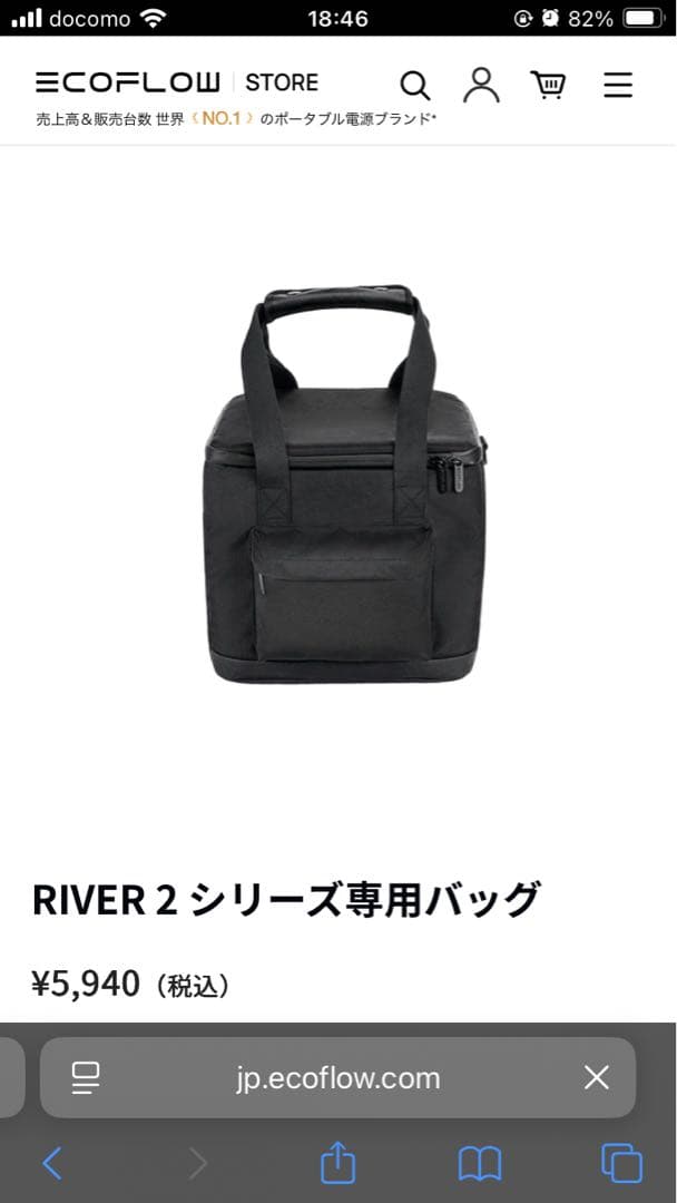 【新品未開封】ECOFROW 2(2シリーズ専用バック付）