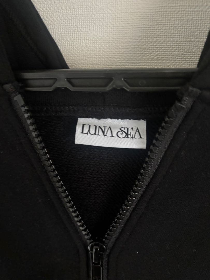 ルナシーLUNASEA ダブルジップロングパーカー黒 L