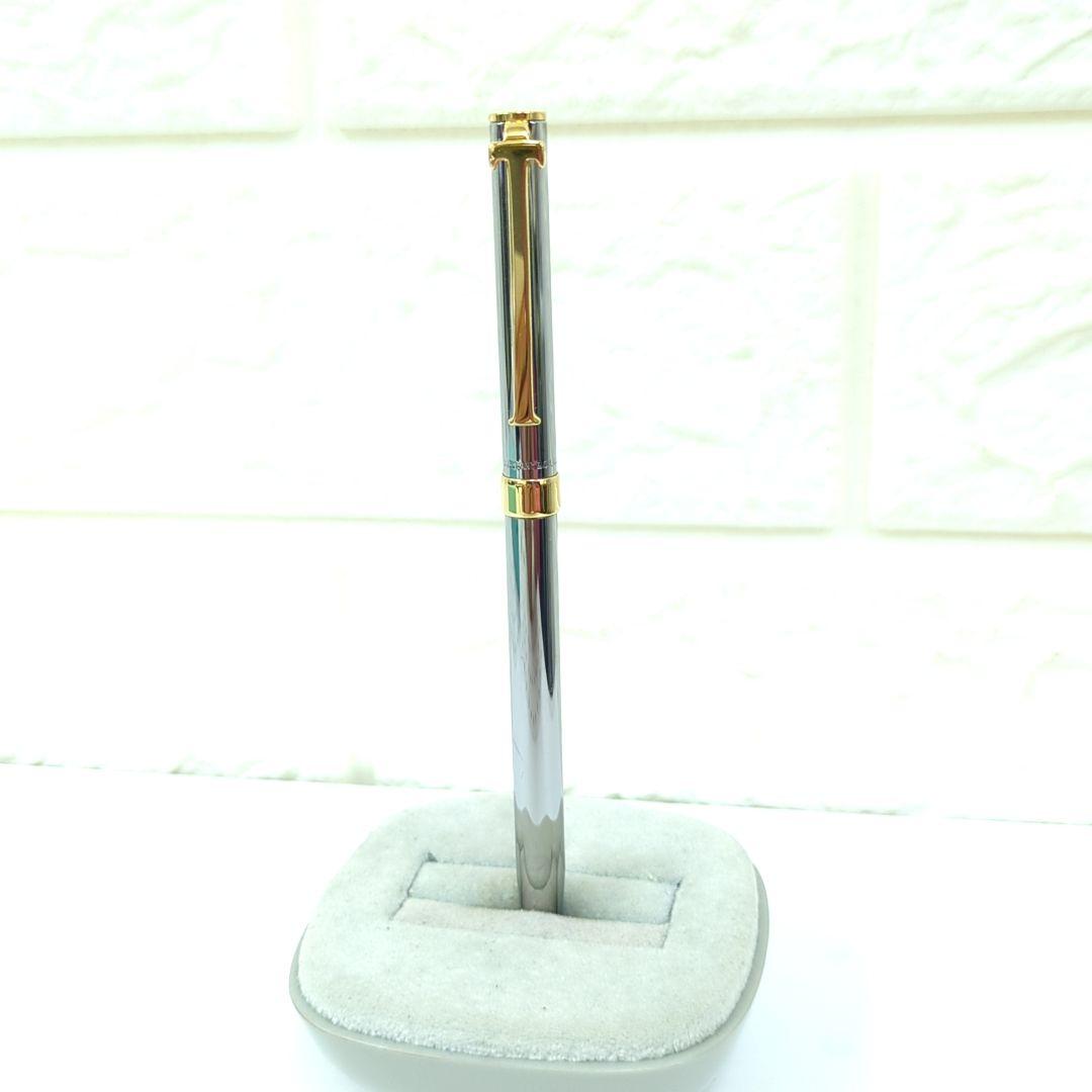 ティファニー Tクリップ ボールペン グレー ゴールドカラーアメリカ製