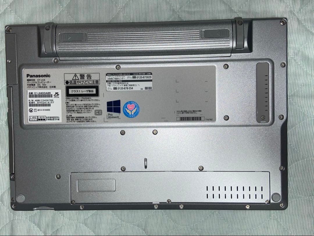 Panasonic CF-LX4 ssd 447gb メモリ16gb