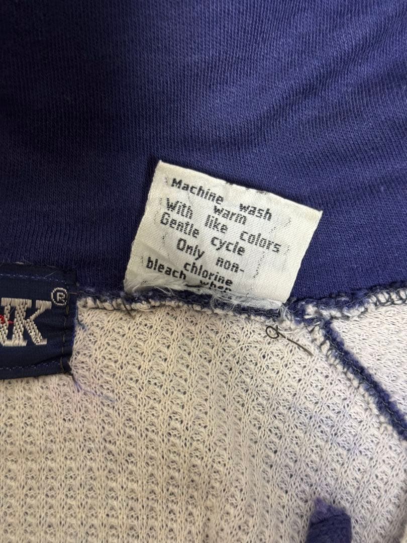 80s BIG YANK ダブルフェイス　ジップアップパーカー　XL ナス紺