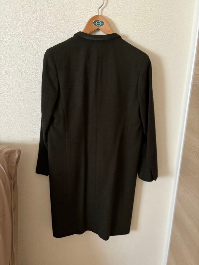 お値下げ中【HYKE】 チェスターコート　カーキ　ウール　サイズ1