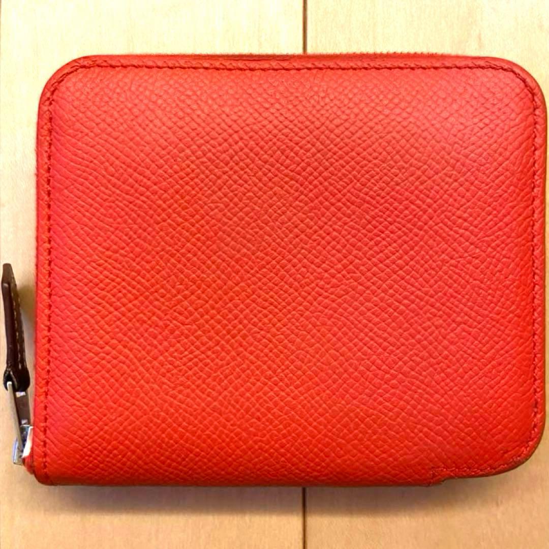 希少 エルメス アザップシルクイン コンパクトラウンドジップ ローブデュソワール