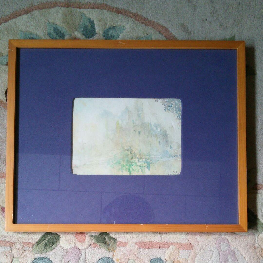 洋画家:黒田進  作品 『懐かしのあなたへ』