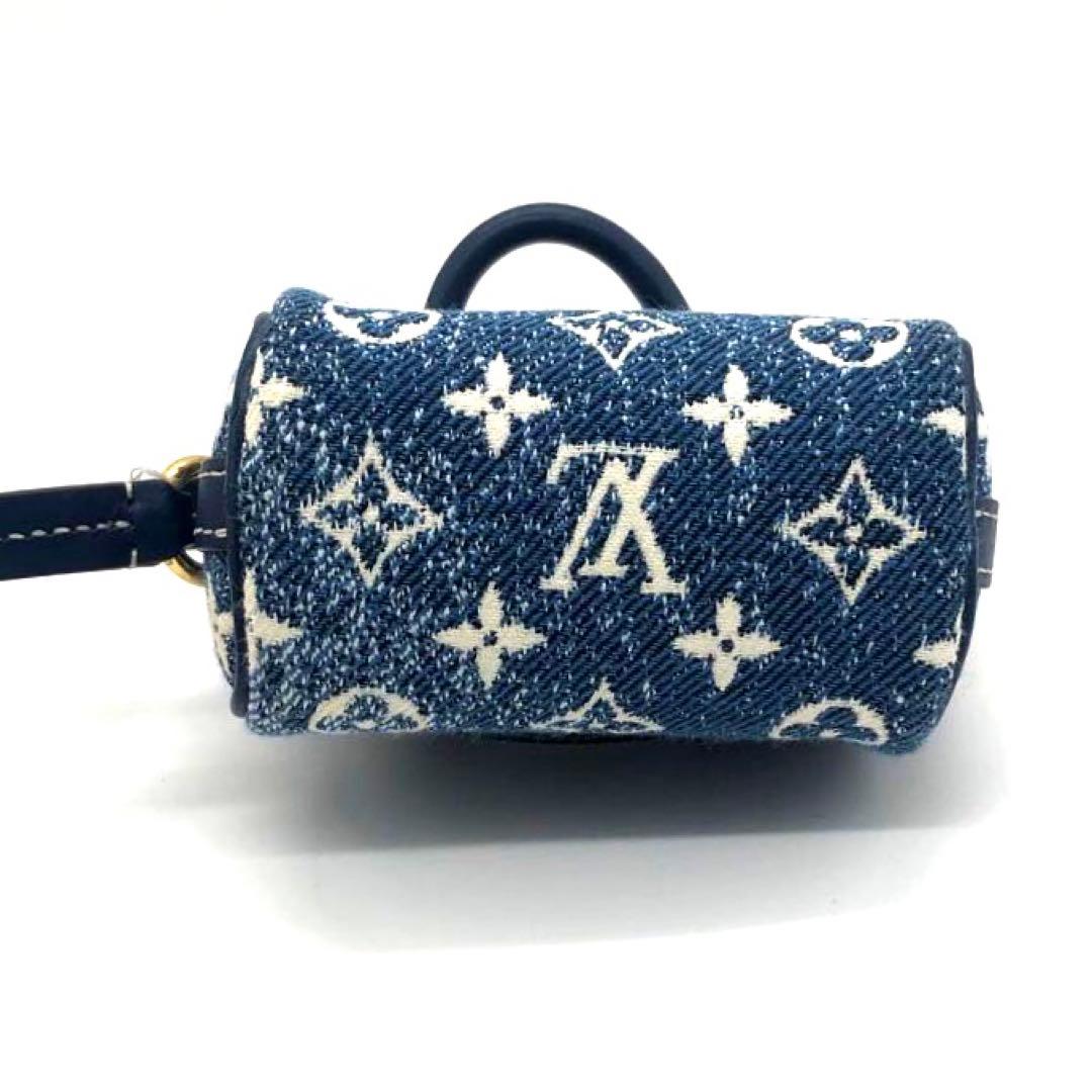 未使用✨ルイヴィトン デニム　マイクロチャーム マイクロバッグ ブルー系