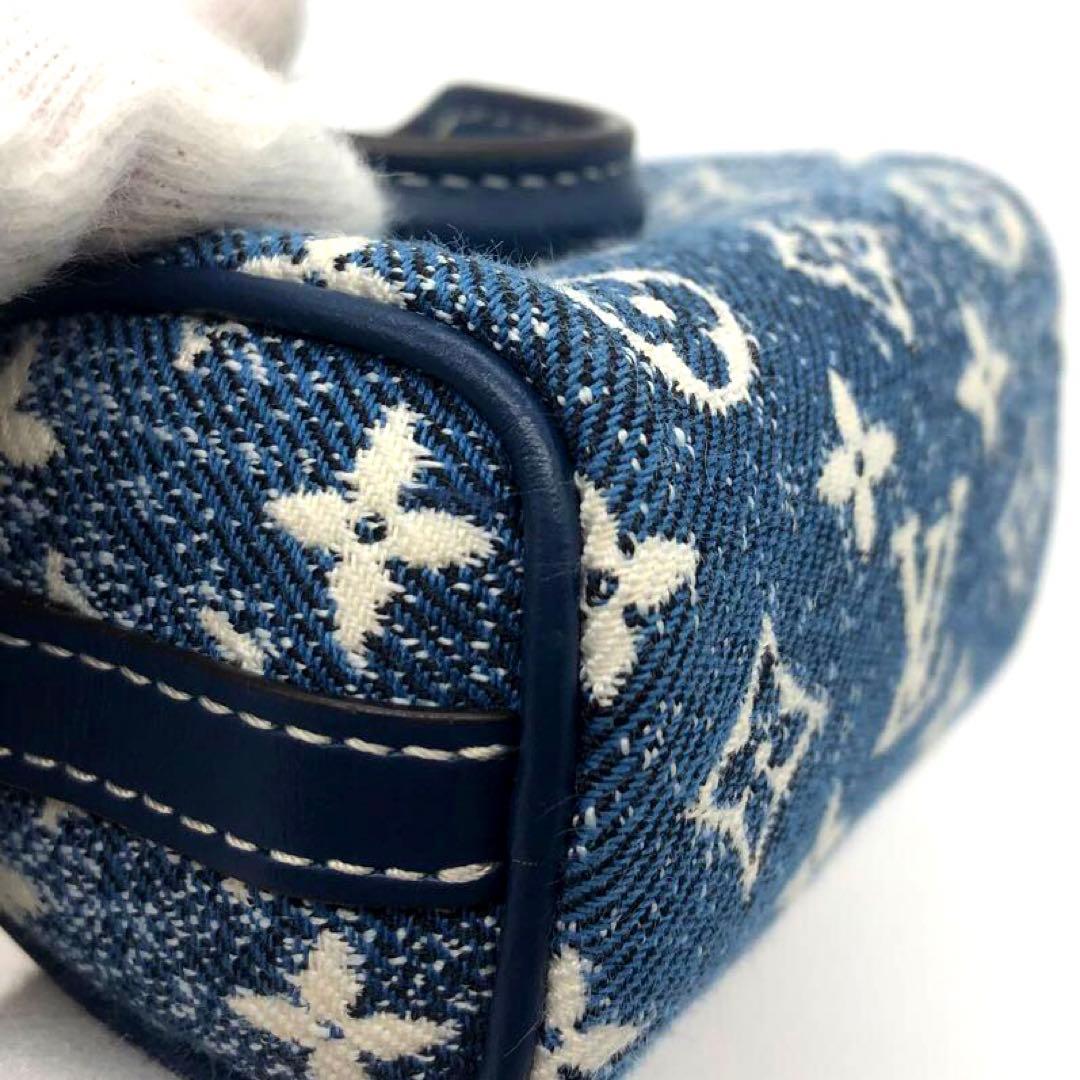 未使用✨ルイヴィトン デニム　マイクロチャーム マイクロバッグ ブルー系