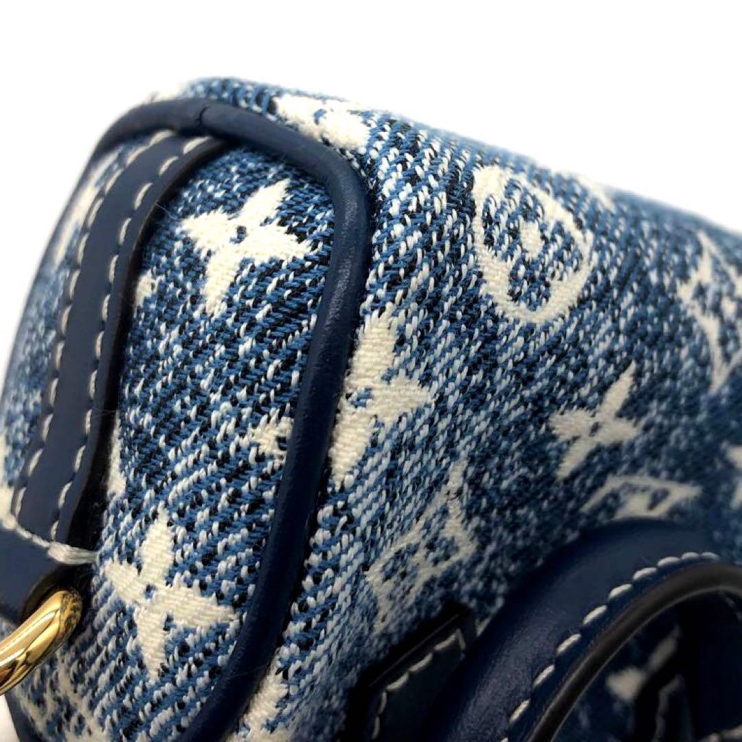 未使用✨ルイヴィトン デニム　マイクロチャーム マイクロバッグ ブルー系