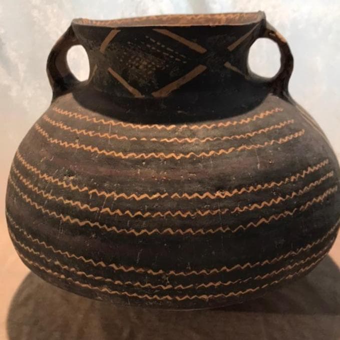 アンダーソン土器　彩陶双耳壺　古代