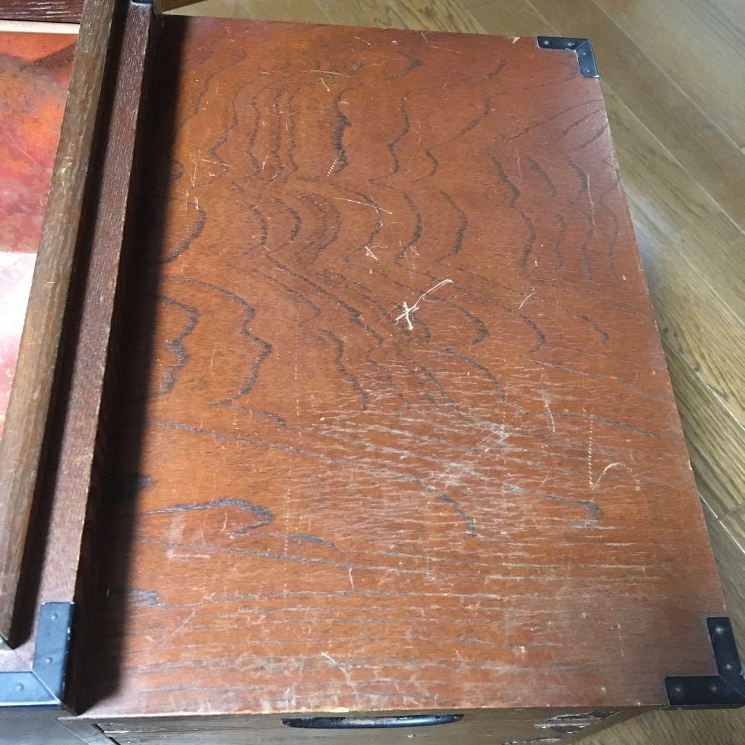 木製長火鉢　角火鉢　古道具 アンティーク　囲炉裏