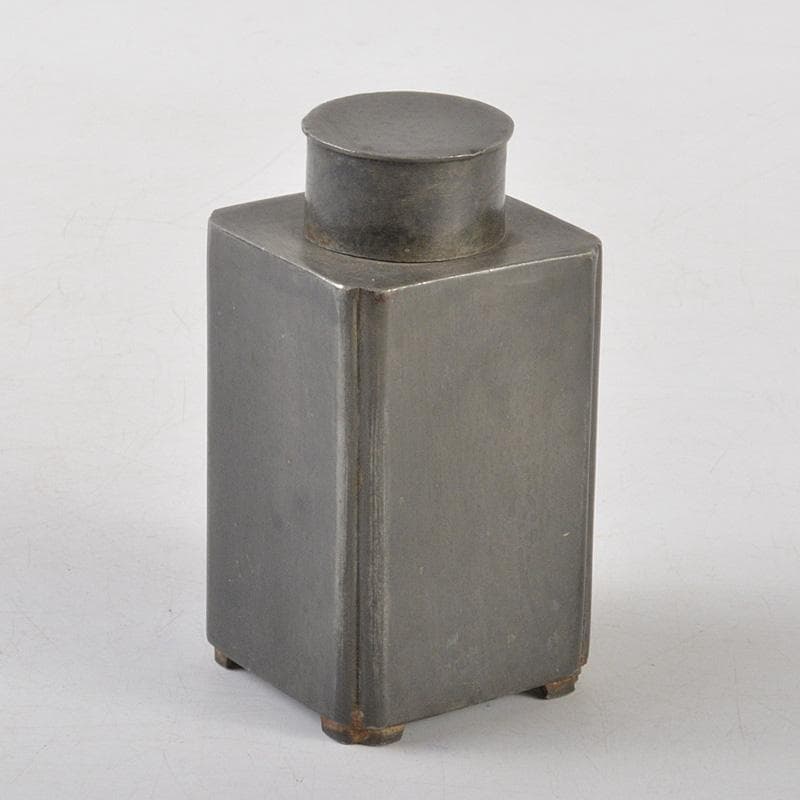 煎茶道具　古錫　茶壷　茶心壷　約110ｇ　在銘　M　R5183