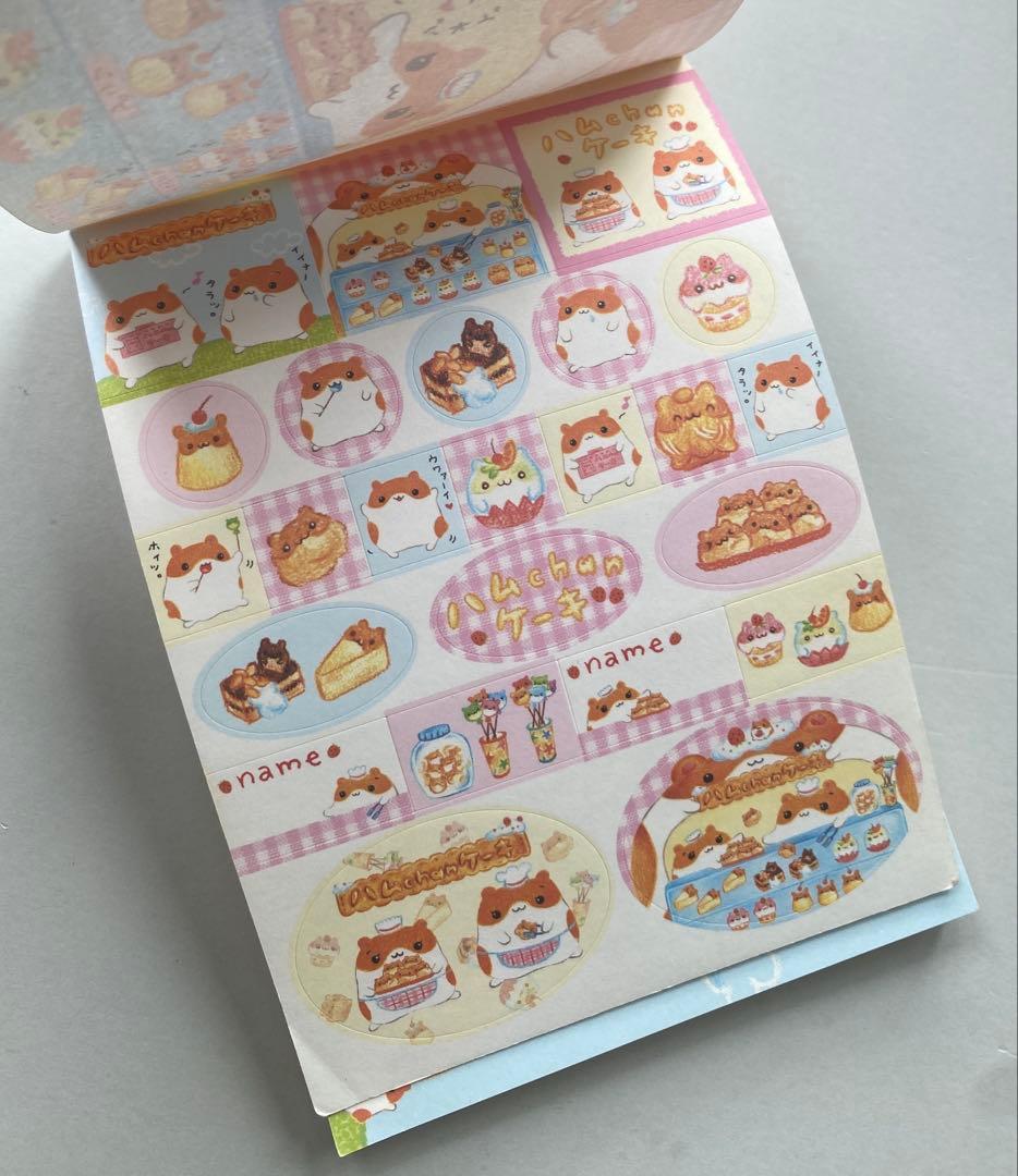 ハムchanケーキ　メモ　メモ帳　クーリア　平成レトロ　レア　ハムスター