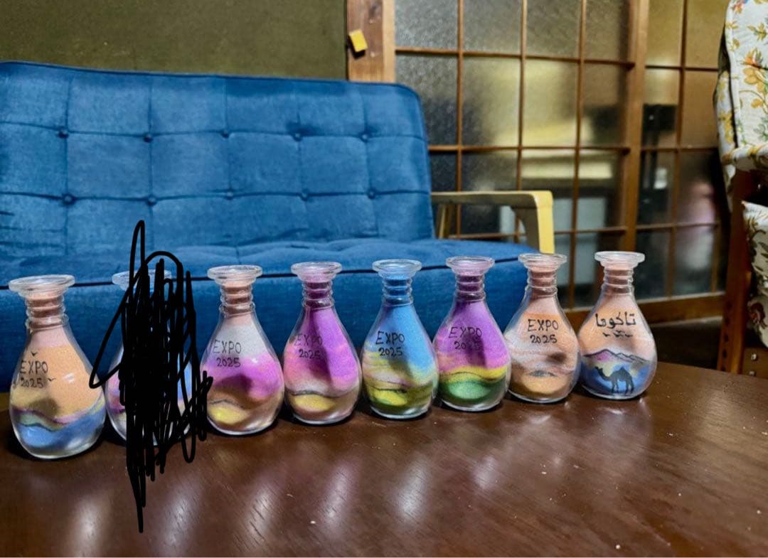 希少カラー】 万博　ヨルダン　サンドアート　大阪関西万博　万博限定文字入り