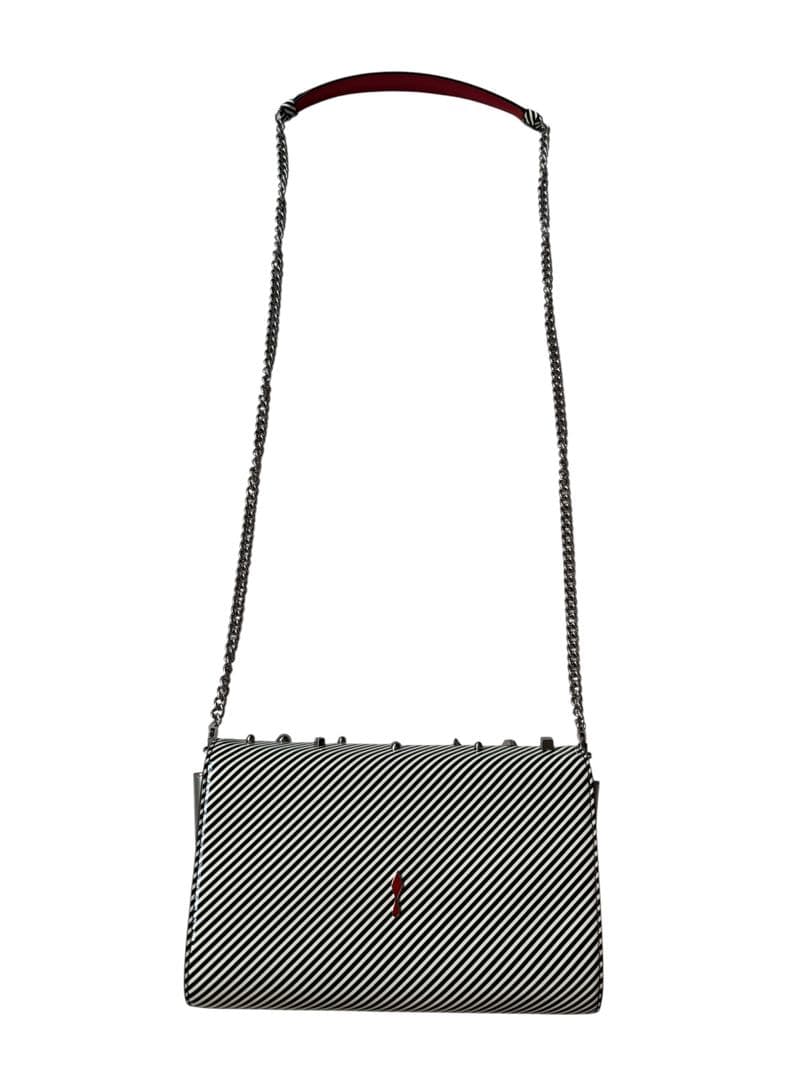 クリスチャン　ルブタン ストライプデザイン パーティーバッグ
