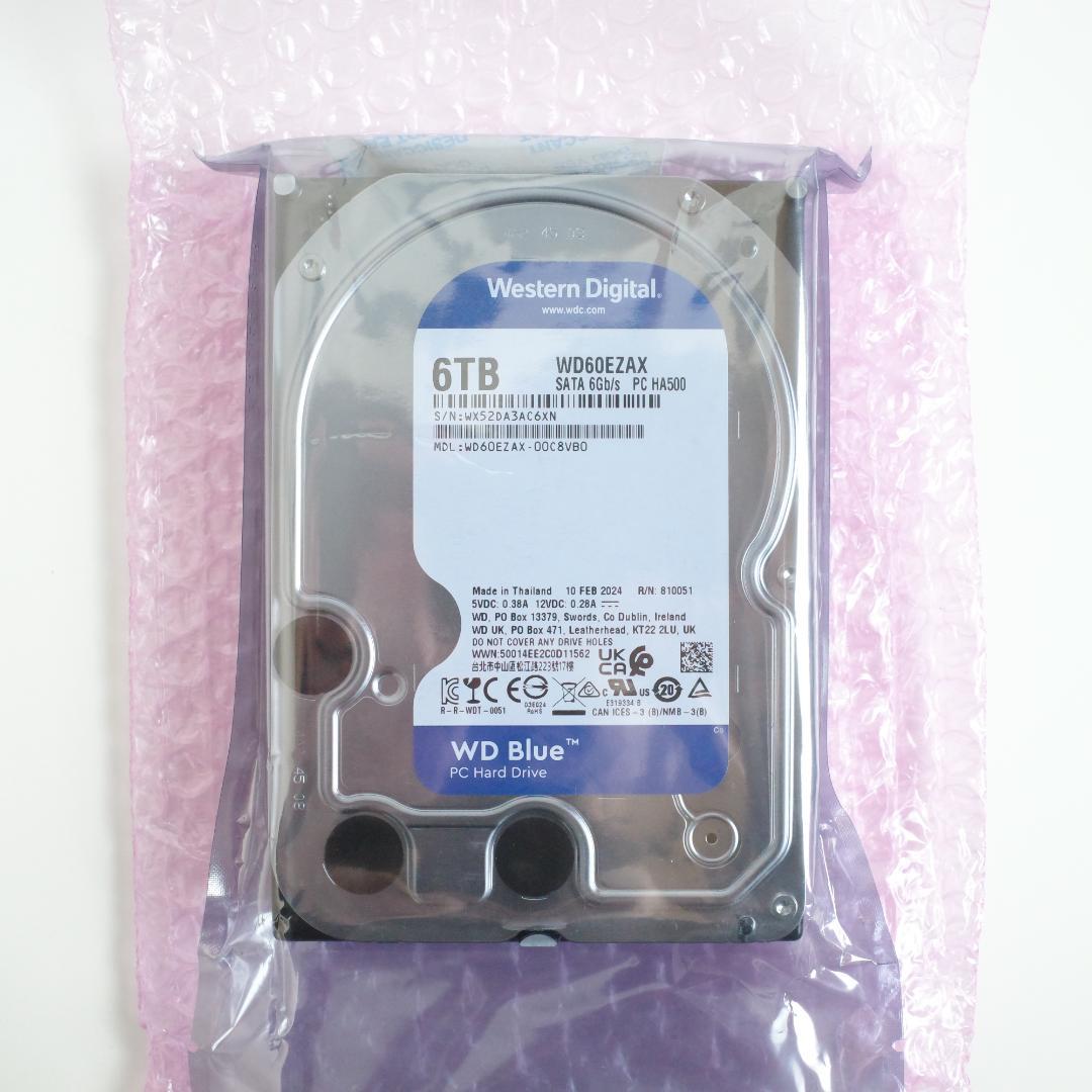 【6TB・新品未使用】WD Blue 3.5インチ HDD ウエスタンデジタル