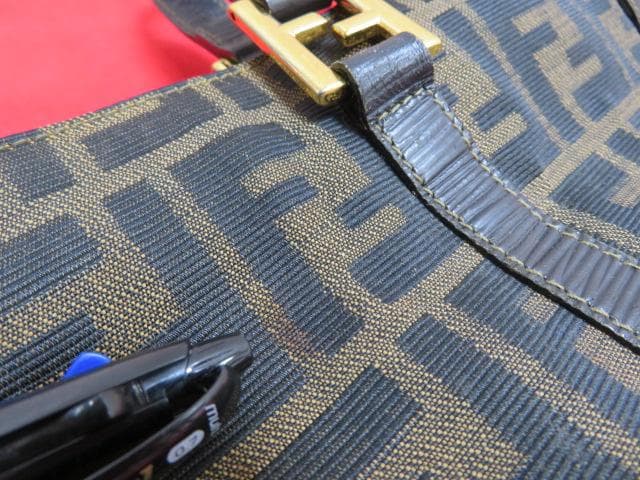 n*u様 【ee1463/ク】FENDI/フェンディ ズッカ柄 トートバッグ14