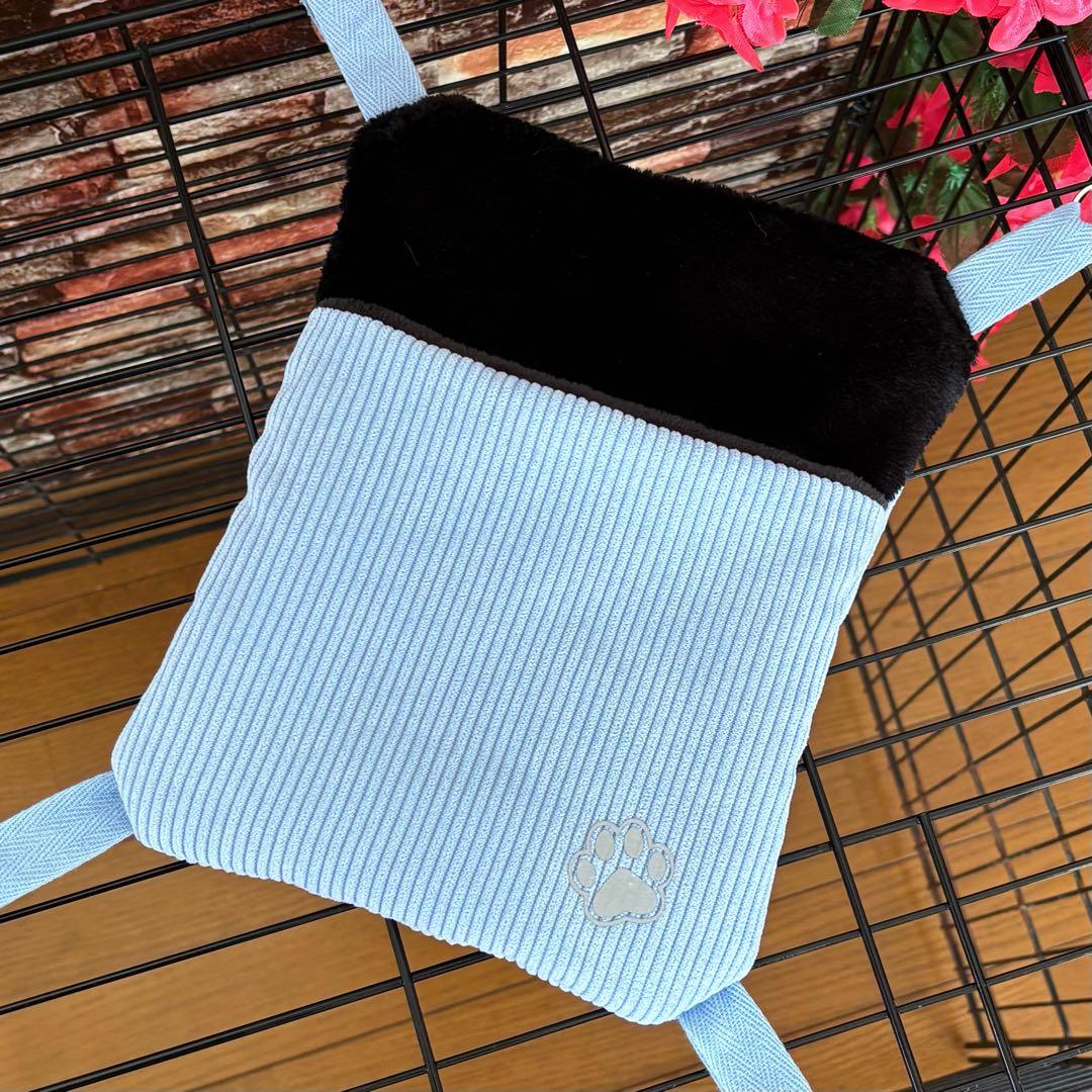 【758】小動物用シングルハンモック・お布団付き【20×25】