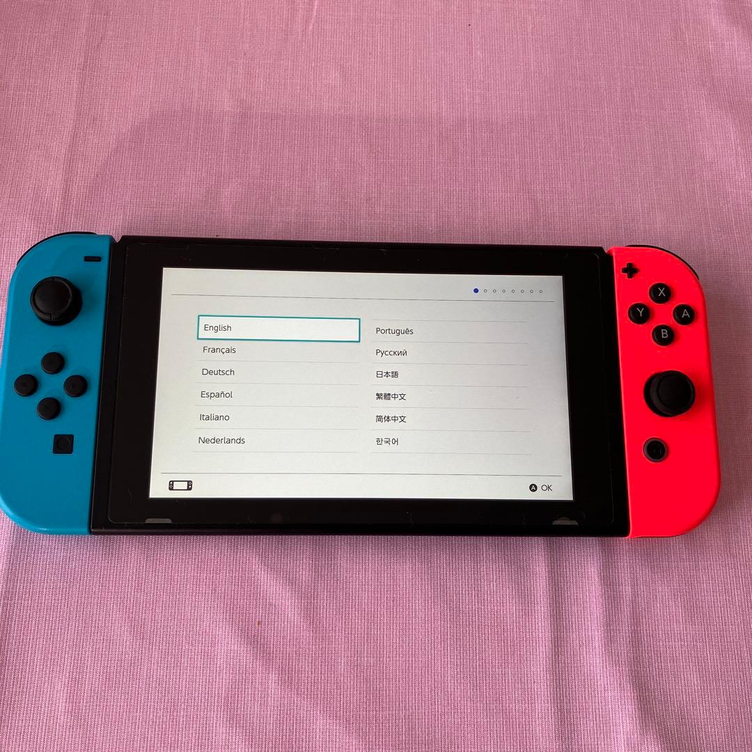 Nintendo Switch 本体　ネオン青赤