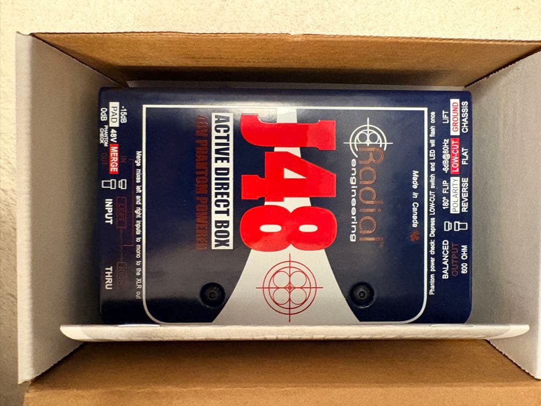 ベース Radial J48 DI box