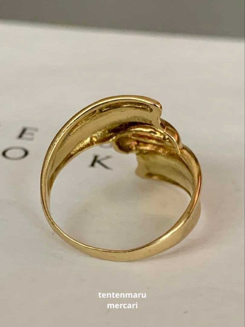 直*子様 ジュエリーマキ ☆ K18 ワイドツイストリング ☆ 幅広地金リング