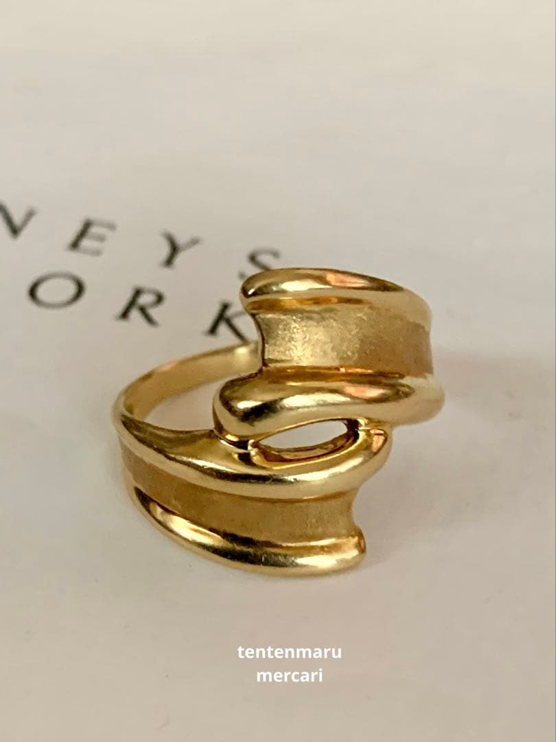 直*子様 ジュエリーマキ ☆ K18 ワイドツイストリング ☆ 幅広地金リング