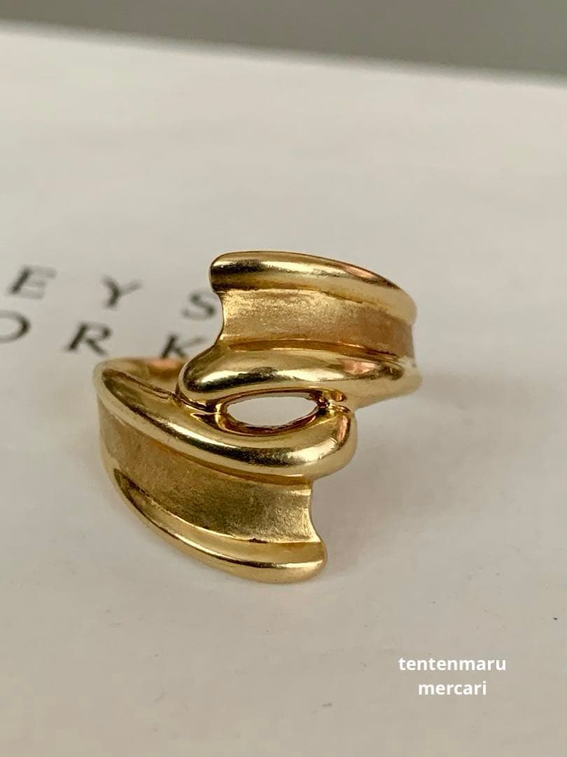 直*子様 ジュエリーマキ ☆ K18 ワイドツイストリング ☆ 幅広地金リング