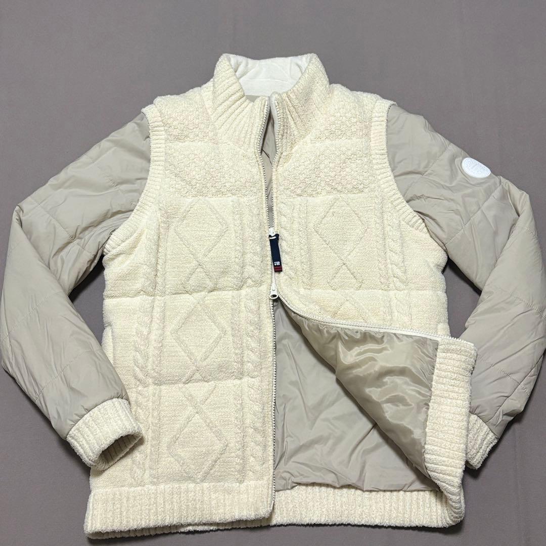 ロサーセンROSRESEN 2WAY中綿ダウンニットジャケット ダウンベスト L