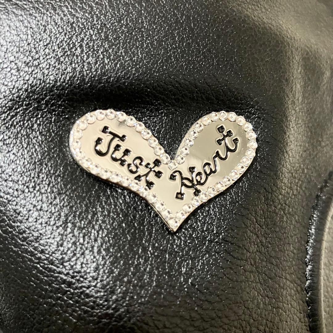 【美品】 シンクビー 巾着 2way ラインストーン レザーブラック