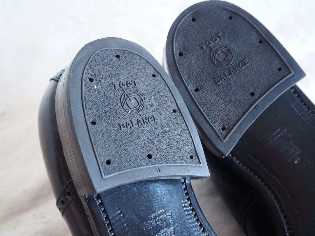 靴 Alden 59957 Black Saddle Shoes