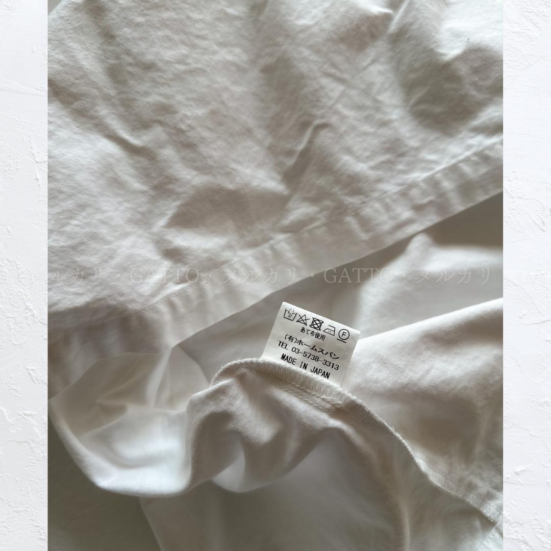 homspun オックス ダブルポケット ギャザースカート ホワイト