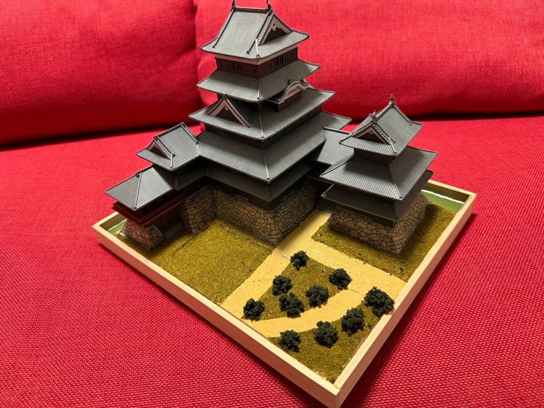 PLUM 1/200 松本城 精密完成品　ジオラマ