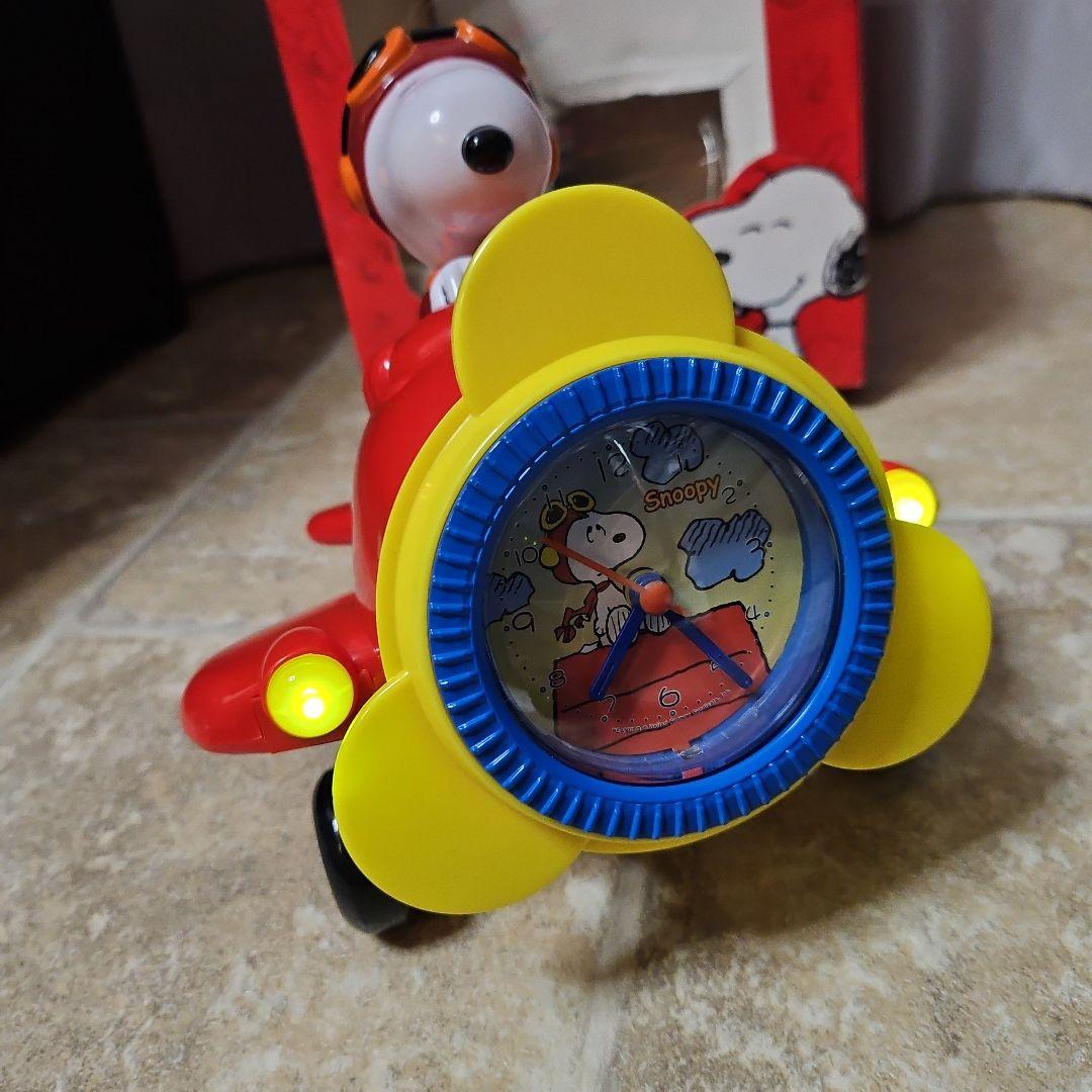 超激レア SNOOPY フライングエース 立体 目覚まし時計 3Dクロック