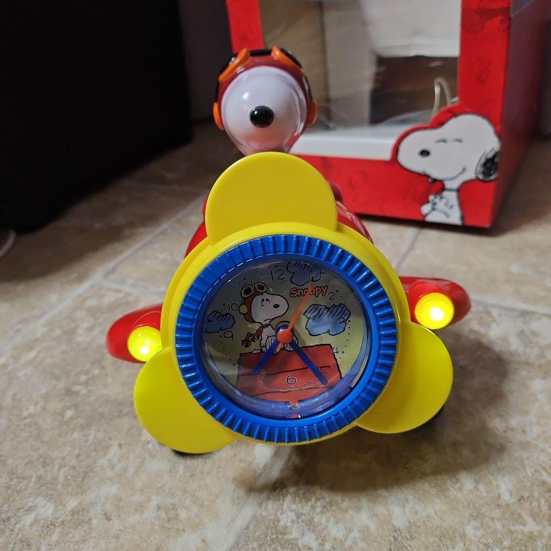 超激レア SNOOPY フライングエース 立体 目覚まし時計 3Dクロック