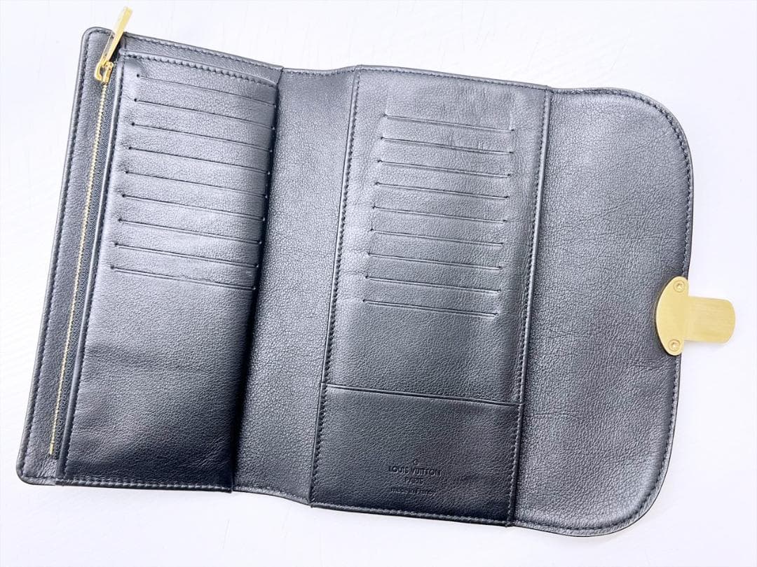 美品　ルイヴィトン　マヒナ　ポルフォイユ　アメリア　三つ折り長財布　M95549