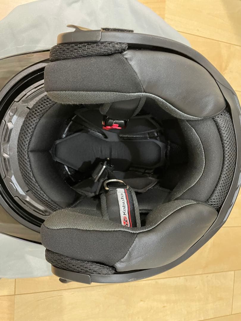 Kabuto ジェットヘルメット エクシード　マットブラック ミラーシールド付き