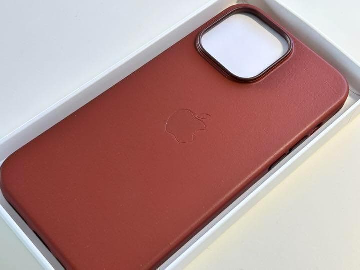 【新品】純正 iPhone 14 Pro Max レザーケース・アンバー