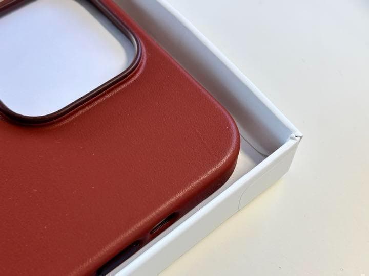 【新品】純正 iPhone 14 Pro Max レザーケース・アンバー