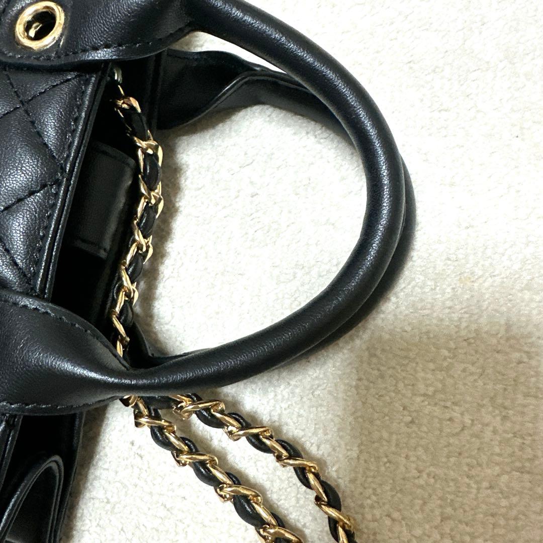 【美品】 Darich キルティング チェーン バック 黒 人気 完売