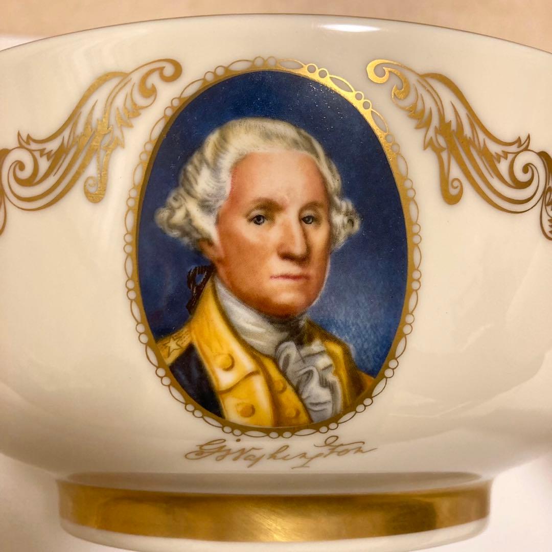 レノックス LENOX 24K 金彩 大統領などパトリオット５人の肖像