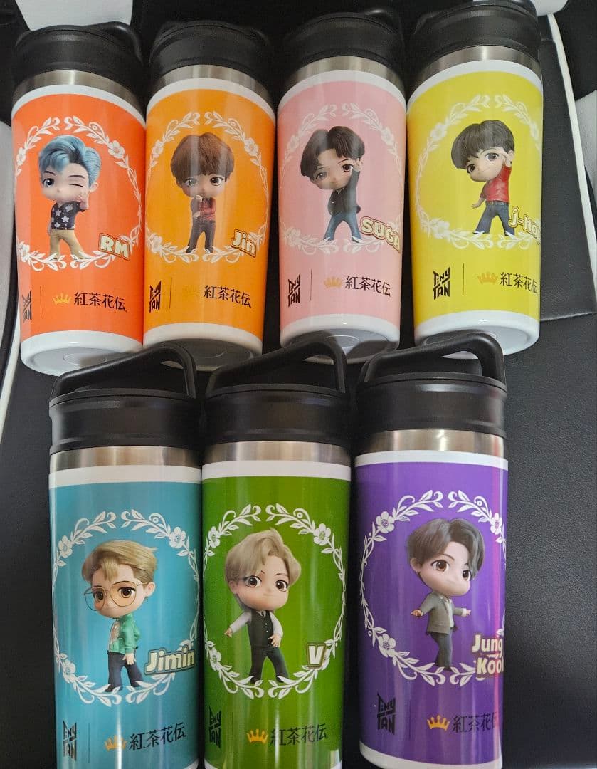 BTS　tinytan　紅茶花伝　タンブラー　当選　コンプリート
