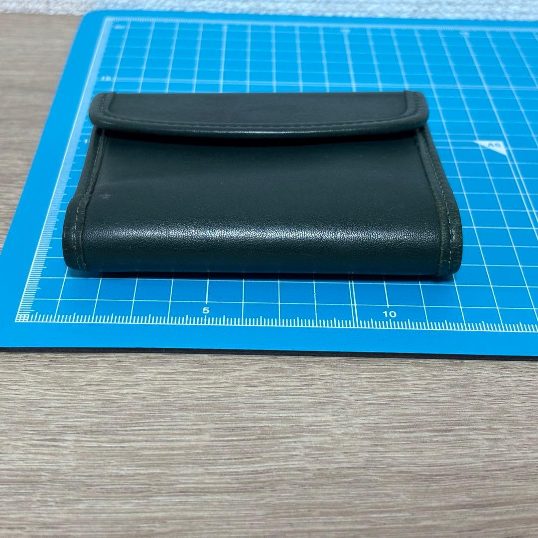 希少　オールドコーチ　COACH 三つ折り財布　コンパクトウォレット　グリーン
