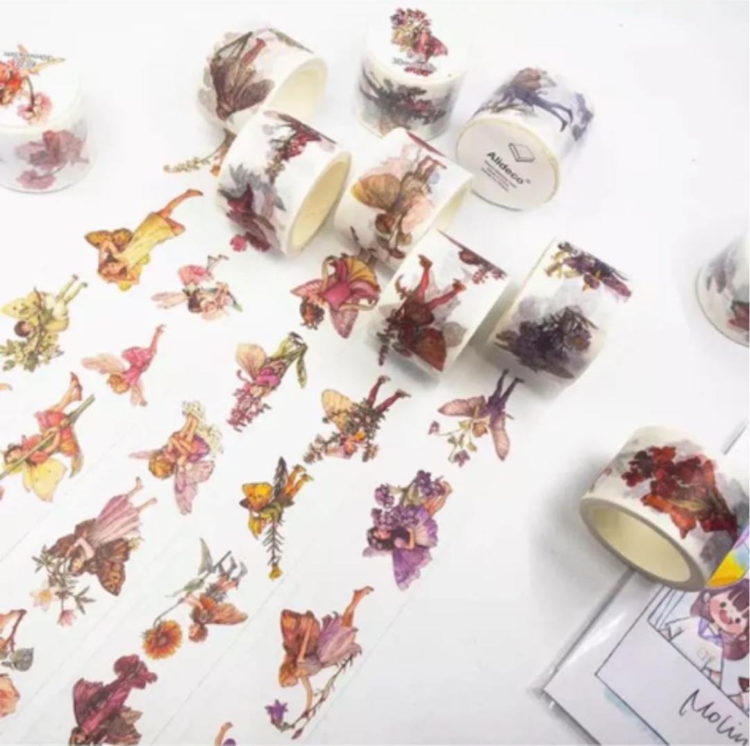 カラフル フェアリー マスキングテープ 8種類セット