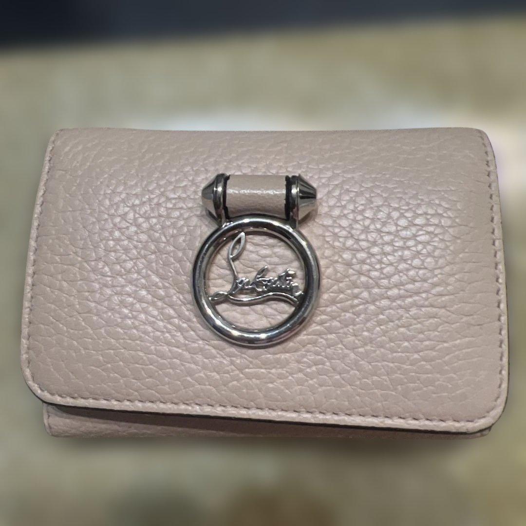 クリスチャンルブタン　三つ折りミニ財布