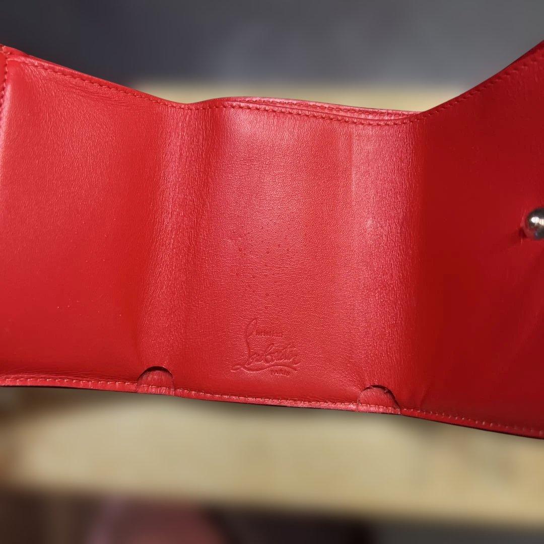 クリスチャンルブタン　三つ折りミニ財布