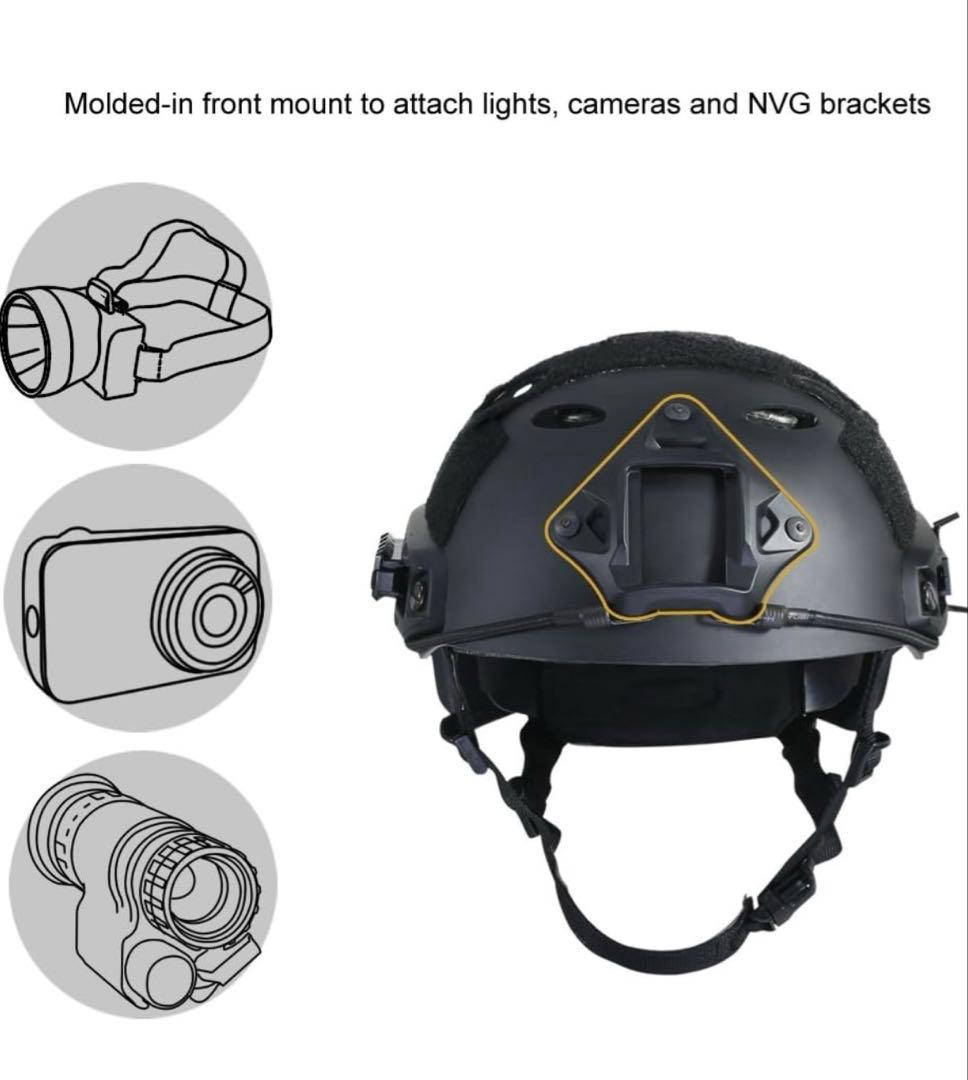 ゲリラSale!【美品】ダミークアドレンズ+ミリタリーヘルメット　セット