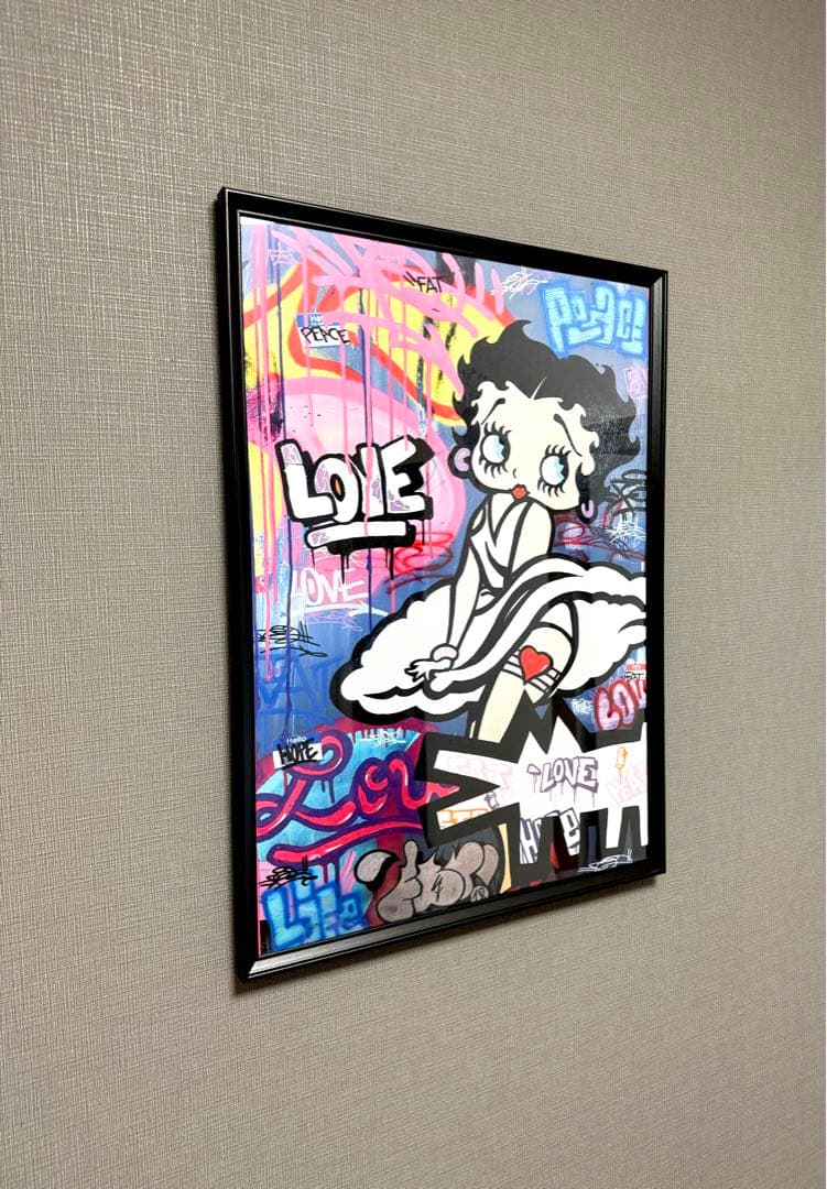 No.166フレーム付きキャンバスアート　ブランドアートポスター　ベティー　絵画