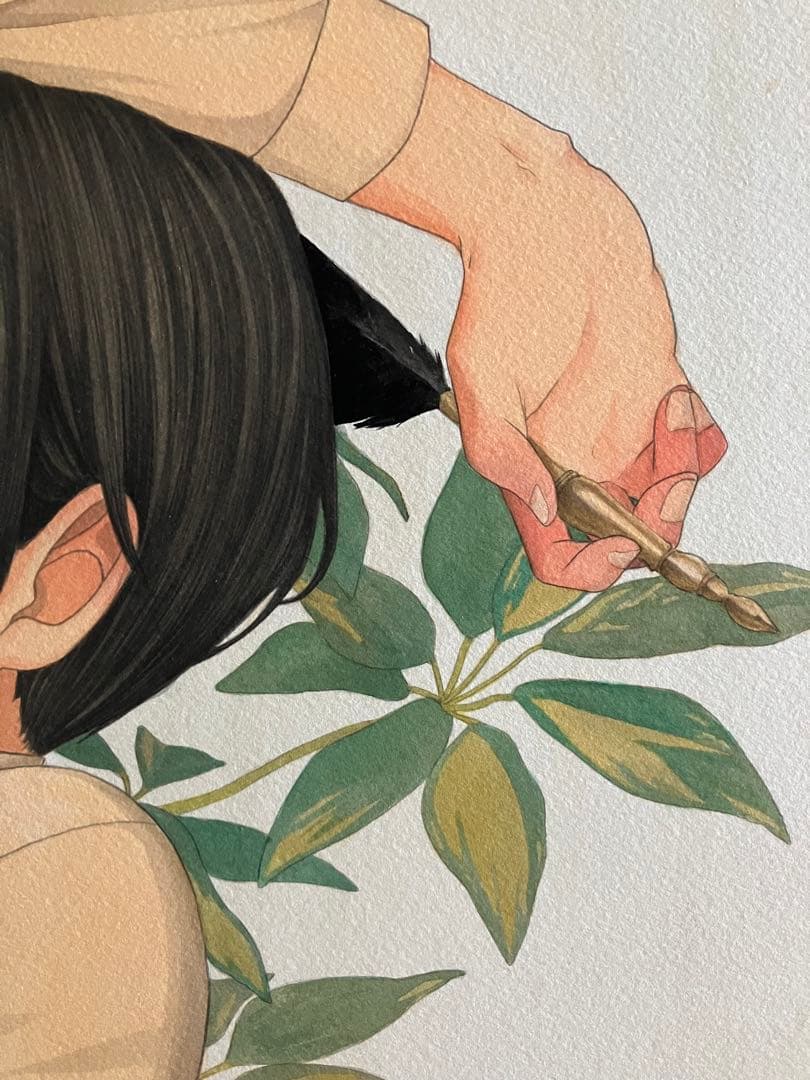 ベロニカ都登　イラスト　原画　水彩画　少年