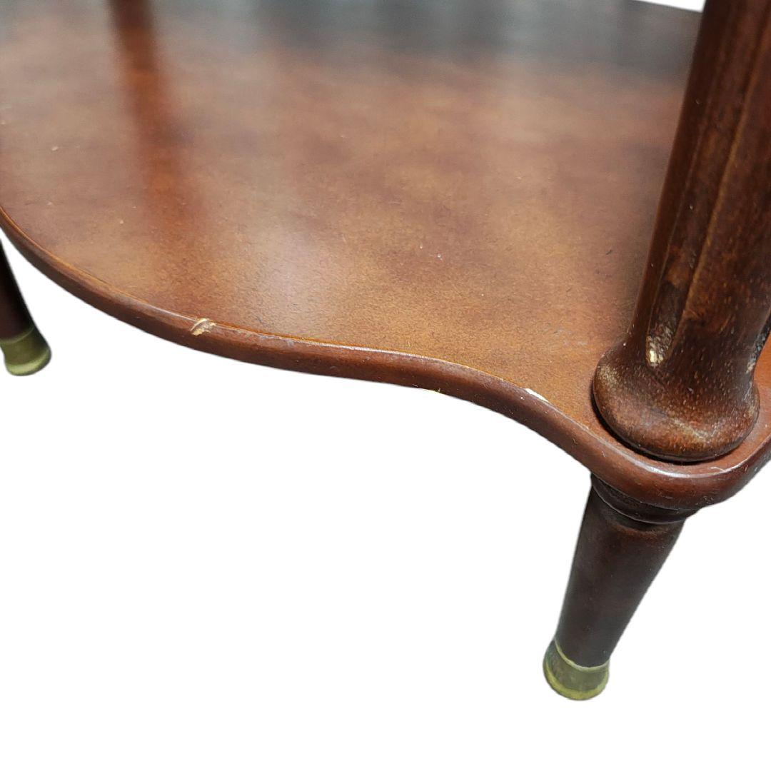 英国アンティーク コンソールテーブル/飾り台/花台/電話台 引き出し付き