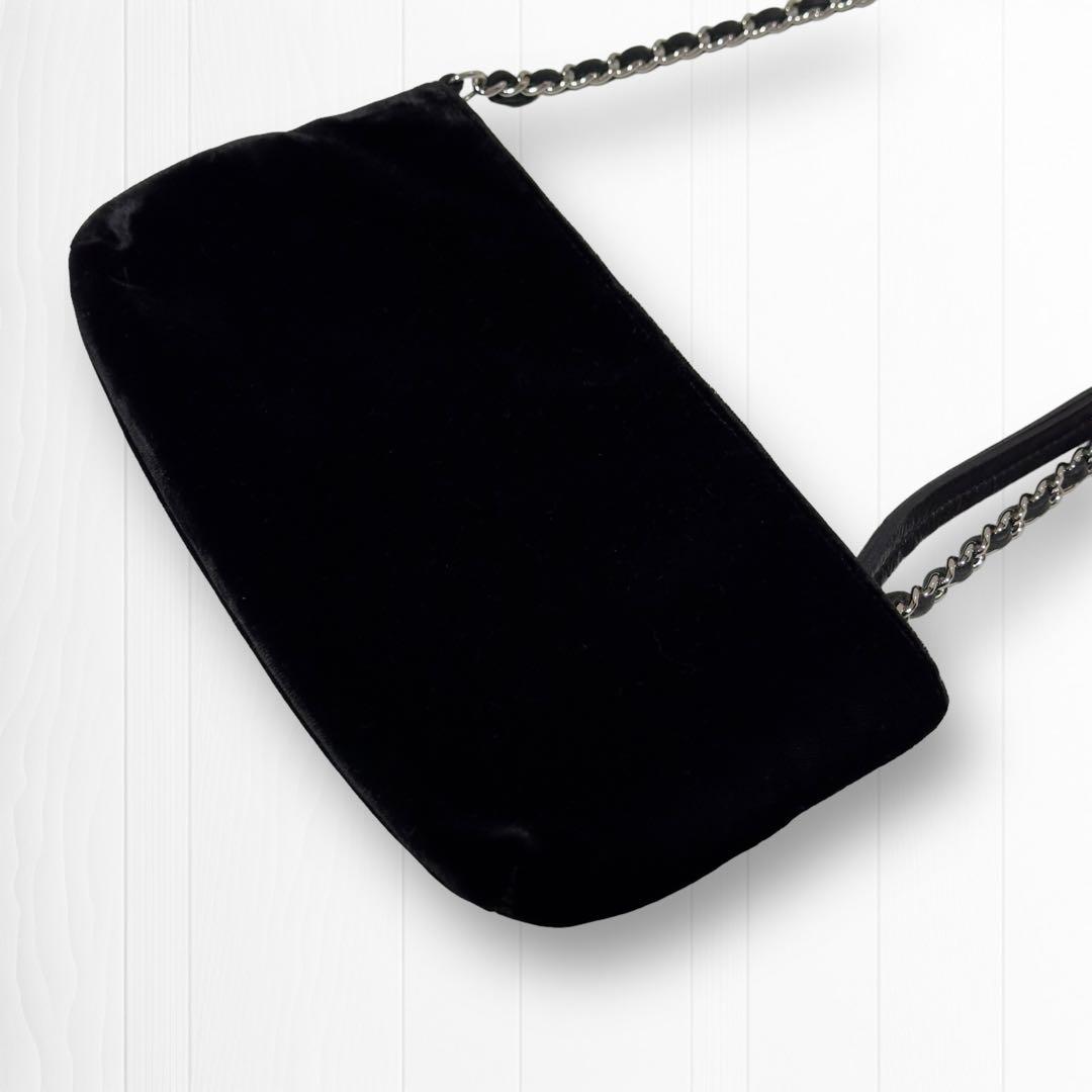 専用【高級ベロア生地】シャネル ハンドバッグ カメリアNo.5チェーンポシェット