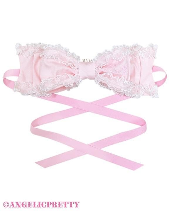 Angelic Pretty Dollyヒロインリボンヘッドドレス ピンク